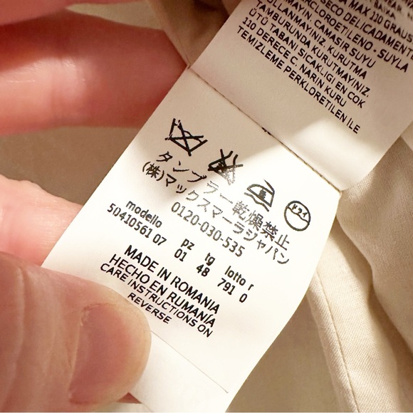 Weekend Max Mara Linen Cropped Linen Stripe Blazer - Picture 4 of 8